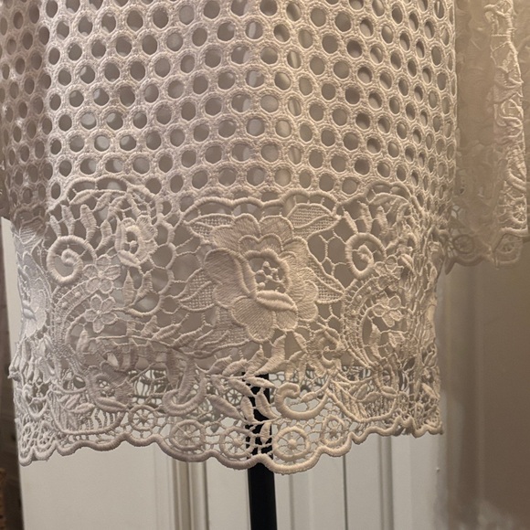 Lulu's White Lace Long Sleeve Dress - Picture 6 of 9